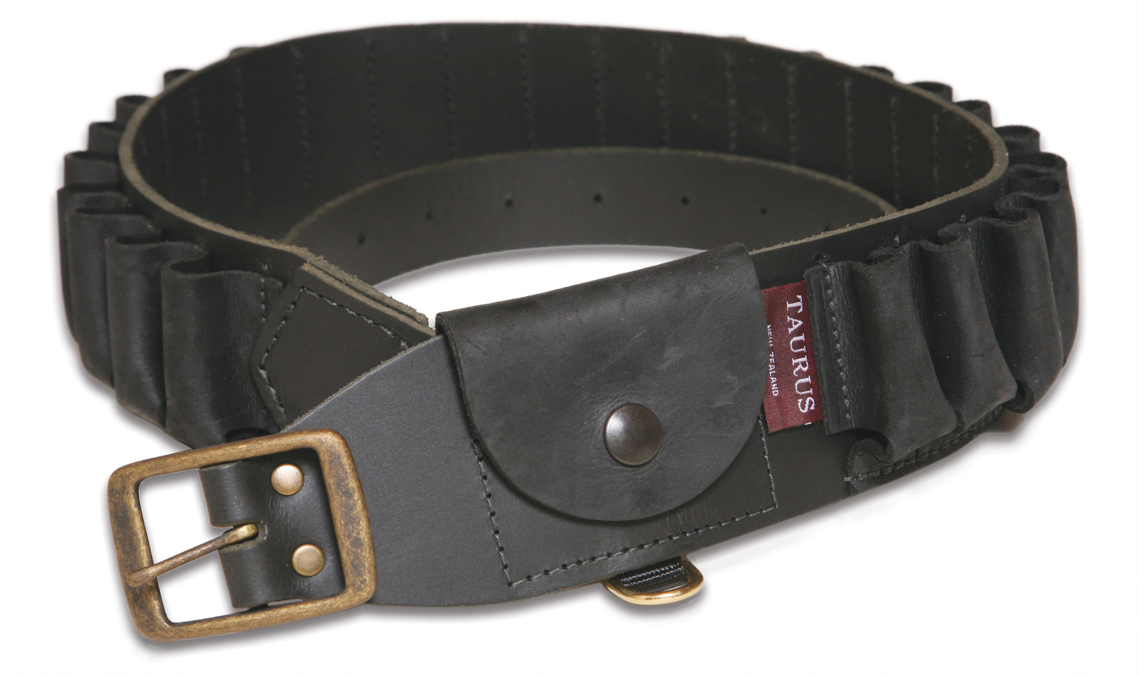 Taurus Leather AB425 120cm Black Leather 12 Gauge Ammunition Belt