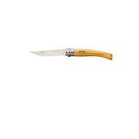 Opinel 001144  - 8.5cm Stainless Steel Slimline Outdoor Knife, No 8 (Olivewood Handle)
