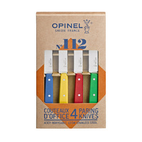 Opinel 001233 Paring knives set 4 primary colours