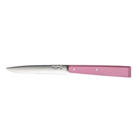 Opinel 001590 - 11cm Stainless Steel Bon Appetit Table/Steak Knives (Box of 12 with Pink Handles)