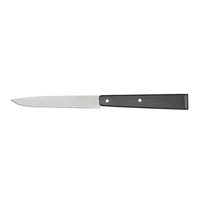 Opinel 001612 - 11cm Stainless Steel Bon Appetit Table/Steak Knives (Box of 12 with Black Handles)