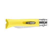 Opinel 001804  - 8cm Stainless Steel DIY Handyman Knife (Yellow Handle)