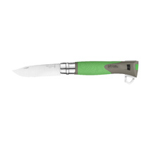 Opinel 001899  - 10cm Stainless Steel Explore Knife, No 12 (Green Fibreglass-Reinforced Polyamide Handle)