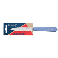 Opinel 001922  - 10cm Stainless Steel Serrated Paring Knife (Sky Blue Handles)