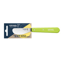 Opinel 001935 - 6.5cm Stainless Steel Spreader Knife (Apple Green Handle)