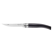 Opinel 002016 - 10cm Stainless Steel Slimline Utility Knife, No 10 (Ebony Handle)