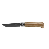 Opinel 002172 - 8.5cm Stainless Steel Outdoor Knife, No 8 (Hardwood Oak Handle in Pencil Case)