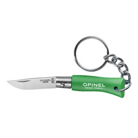 Opinel 002273 - 3.5cm Stainless Steel Keyring Knife, No 2 (Green Handle)