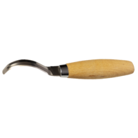 Morakniv 12818 - 74mm Stainless Steel Mora 162s Wood Carving Hook Knife (Wood Handle)