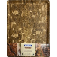 Tramontina 13460351  -  Churrasco End Grain Teakwood Chopping Board (450mmx340mmx30mm)