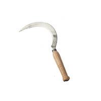 Falci Tools 140256090 - 220mm Serrated Sickle Mod. 2560 (Wood Handle)