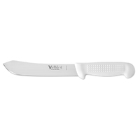 Victory Knives 160017115 - 2.5mm x 17cm Carbon Steel Butchers Knife (White Plastic Handle)