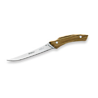 Maserin 2009OL - 14cm Stainless Steel Fillet Knife (Olive Wood Handle)