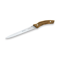 Maserin 2010OL - 17cm Stainless Steel Fillet Knife (Olive Wood Handle)