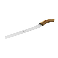 Maserin 2026OL - 26cm Stainless Steel Ham Knife (Olive Wood Handle)