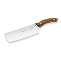 Maserin 2030/OL - 17cm Stainless Steel Nakiri Knife (Olive Wood Handle)