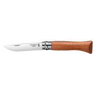Opinel 226066  - 7cm Stainless Steel Luxe Outdoor Knife, No 6 (Padauk Wood Handle)