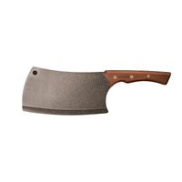 Tramontina 22845107 - 175mm Blackened Stainless Steel Churrasco Cleaver (Wood Handle)