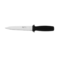 Victory Knives 231718116 - 2.5mm x 18cm Stainless Steel Sticking Knife (Black Plastic Handle)