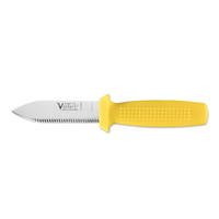 Victory Knives 234111116 - 2.5mm x 11cm Stainless Steel Short Pointed Diving Knife (Yellow Plastic Handle)