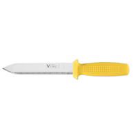 Victory Knives 234117116 - 2.5mm x 17cm Stainless Steel Pointed Diving Knife (Yellow Plastic Handle)