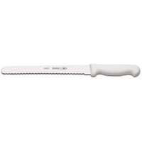 Tramontina 24627082 - 300mm Stainless Steel Serrated Slicing Knife (White Poly Handle)