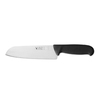 Victory Knives 2500018200 - 2.5mm x 18cm Stainless Steel Santoku Chefs Knife (Black Progrip Handle)