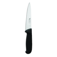 Victory Knives 2500215200 - 2.5mm x 15cm Stainless Steel Chefs Utility Knife - Small (Black Progrip Handle)