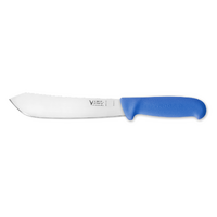 Victory Knives 260020200Blue - 2.5mm x 20cm Stainless Steel Bullnose Butchers Knife (Progrip Blue Handle)