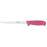 Victory Knives 2700018200PINK - 2.5mm x 18cm Stainless Steel Narrow Boning Knife (Pink Progrip Handle)