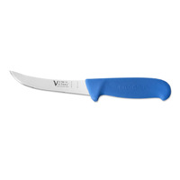 Victory Knives 270013200BLUE - 2.5mm x 13cm Stainless Steel Curved Boning Knife (Blue Progrip Handle)