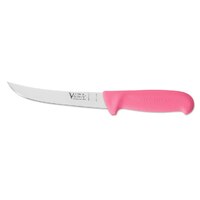 Victory Knives 270015200PINK - 2.5mm x 15cm Stainless Steel Curved Boning Knife (Pink Progrip Handle)