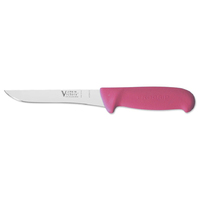 Victory Knives 271015200PINK - 2.5mm x 15cm Stainless Steel Straight Boning Knife (Pink Progrip Handle)