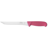 Victory Knives 271019200PINK - 2.5mm x 19cm Stainless Steel Straight Boning Knife (Pink Progrip Handle)