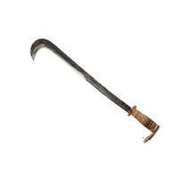 Falci Tools 290133-10 - 44cm Hooked Blade Fungaiola Billhook (Leather Handle)
