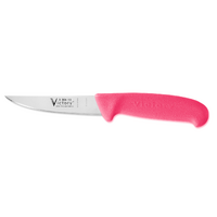 Victory Knives 330410202 - 2mm x 10cm Stainless Steel Steak/Paring/Rabbiters Knife (Pink Progrip Handle)