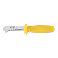 Victory Knives 330909116 - 2mm x 9cm Stainless Steel Crew Rescue Knife (Yellow Plastic Handle)