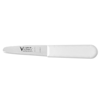Victory Knives 360609101 - 2mm x 9cm Stainless Steel Clam Knife (White Plastic Handle)