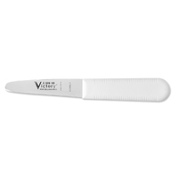 Victory Knives 360609101 - 2mm x 9cm Stainless Steel Clam Knife (White Plastic Handle)