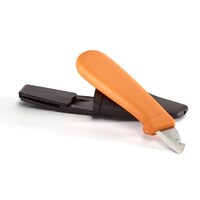 Hultafors 380030 - 158mm Carbon Steel Electrician's Knife ELK (Orange Plastic Handle)