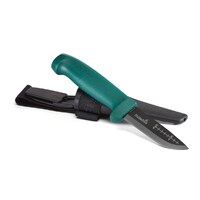 Hultafors 380110 - 225mm Carbon Steel Outdoor Knife OK1 (Green Plastic Handle)