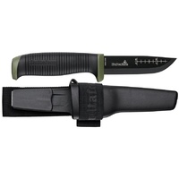 Hultafors 380270 - 93mm Carbon Steel Outdoor Knife OK4 (Black Plastic Handle)