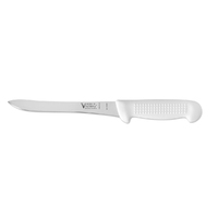 Victory Knives 551218115 - 1.5mm x 18cm Stainless Steel Superflex Thin Filleting Knife (White Plastic Handle)