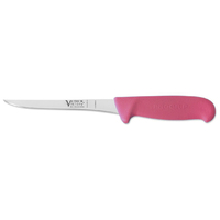 Victory Knives 5700015200PINK - 1.5mm x 15cm Stainless Steel Superflex Narrow Straight Boning Knife (Pink Progrip Handle)
