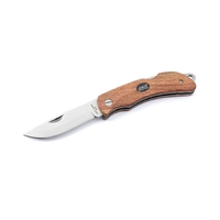 EKA Knives 605608  - 80mm Carbon Steel Outdoor Knife, Swede 8 (Bubinga Wood Handle with Sheath)