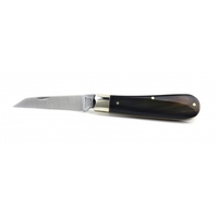 Joseph Rodgers 61BufSat - 60mm Satin Stainless Steel Curved Pruning Knife (Buffalo Scales Handle)