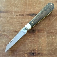 Joseph Rodgers Straight Edge Lambsfoot - 60mm - Satin Finished with Dark Oak Scales