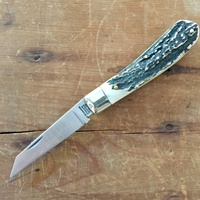 Joseph Rodgers 60mm Lambsfoot with Stag Scales and a Satin Finish