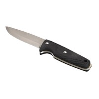 EKA 714302 - 120mm Stainless Steel Nordic W12 Hunting Knife ( Black G10 Handle)