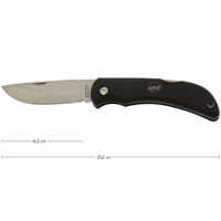 EKA 716608  - 8.8cm Stainless Steel Outdoor Knife Swede 10 (Black ProFlex Handle)